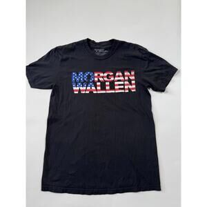 Morgan Wallen American Flag Graphic T-Shirt Men’s Size L Black